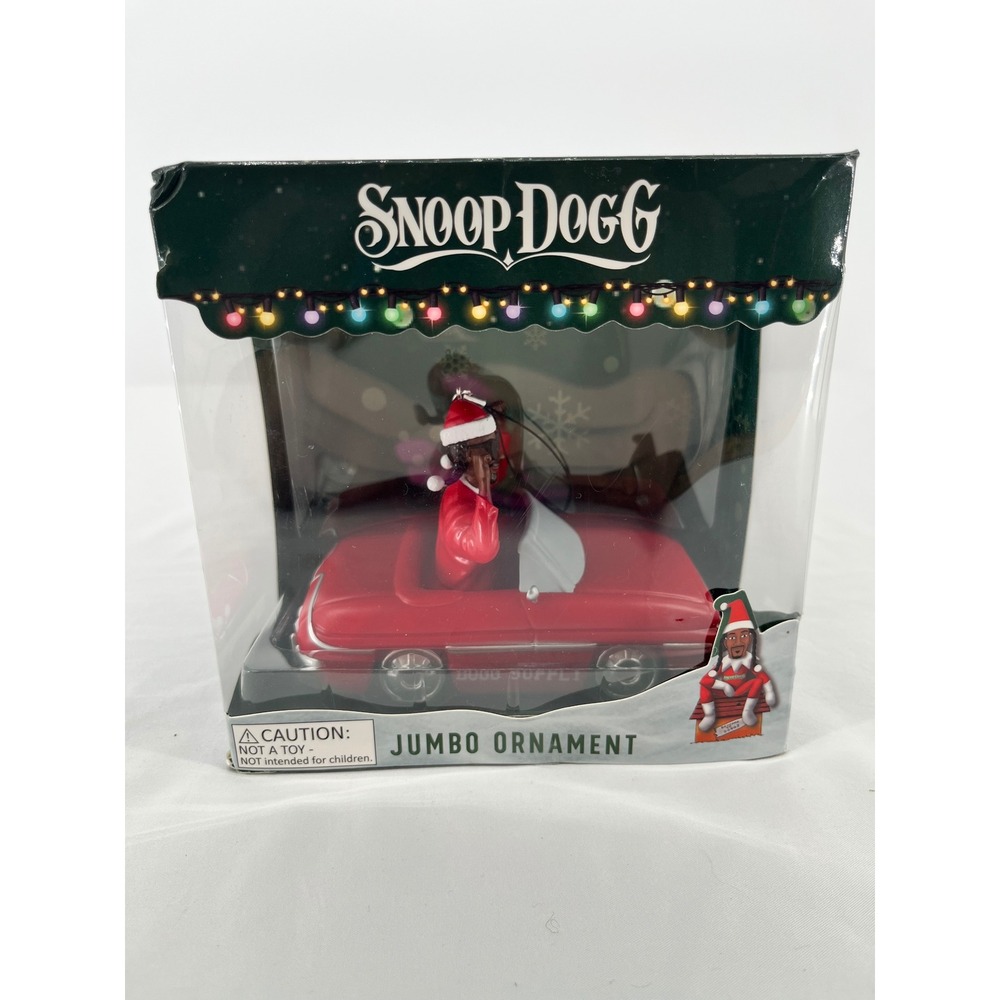 Snoop Dogg Snoop On The Stoop Jumbo Christmas Ornament Red Convertible 
Rapper‎